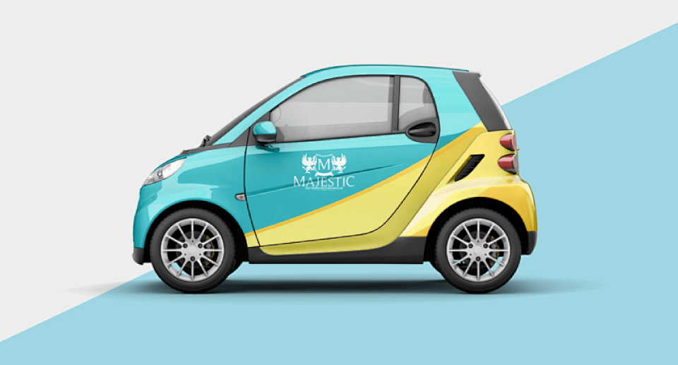 車身和保險(xiǎn)杠貼紙，表達(dá)自己的態(tài)度